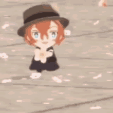 chuuya nakahara and flower gif :D